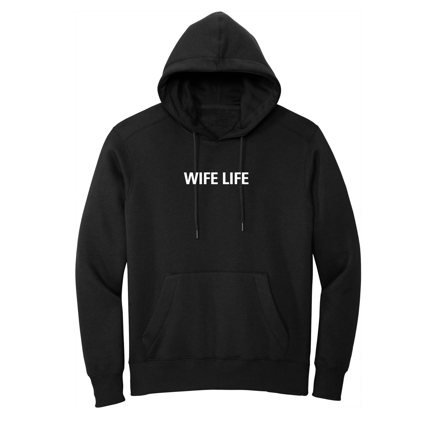 Wife Life Ring Silicone Letters Hoodie